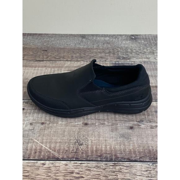 Skechers Relaxed Fit Glides Slip-On Black Loafers 64589 Shoes Mens Size 7.5 READ - Picture 10 of 11